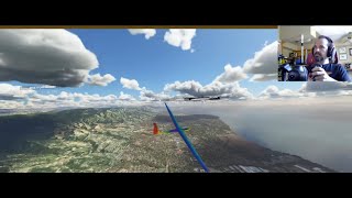 Glider Soaring Cross Country Flight: Santa Barbara to Palm Parings [MSFS2020]