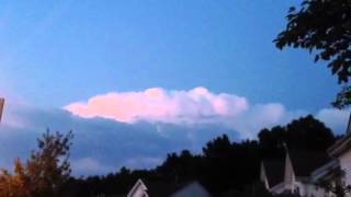 preview picture of video 'Lightning cloud outside Galloway NJ'
