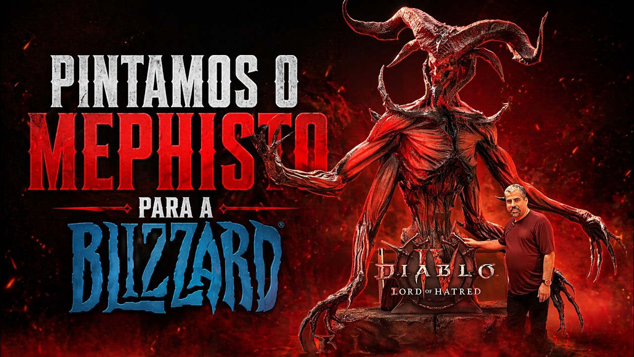 Fui Convidado pela BLIZZARD para Pintar o MEPHISTO! (Acrílica sobre tela) @diablobrasil
