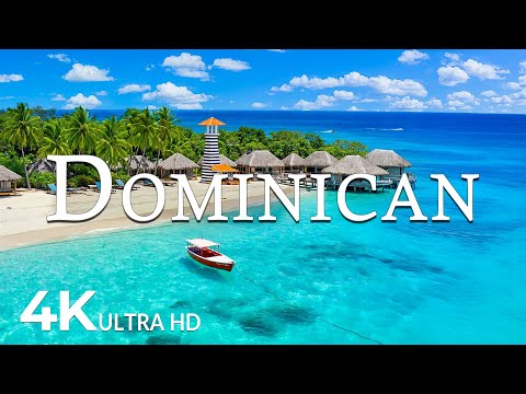 FLYING OVER DOMINICAN REPUBLIC (4K UHD) - Soothing Music Along With Beautiful Nature Video -4K video