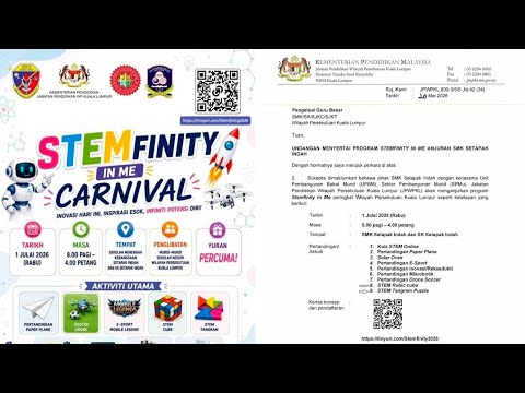 STEMfinity in me Carnival for STEM Cube & Tangram at SK & SMK Setapak Indah on 1/7/2026