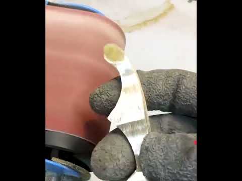 Rusty cleaver into a beautiful mini Persian SWORD !