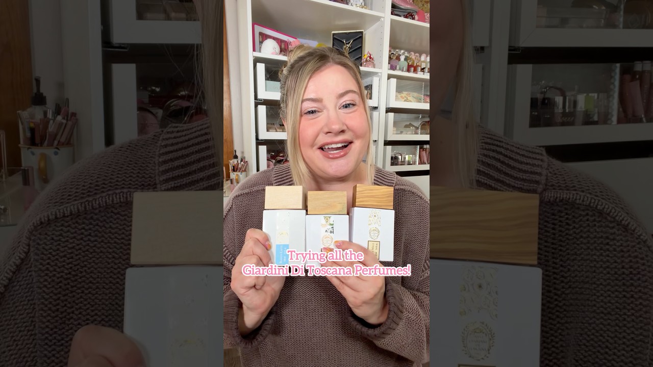 Trying all the perfumes from Giardini Di Toscana 🩷 #newperfume #perfumereview #nicheperfume