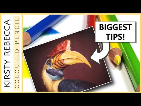 5 EASY WAYS TO BLEND COLOURED PENCIL!