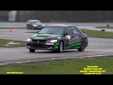 Soja Grzegorz - Mitsubishi Lancer EVO - SuperOES "Super Barbórka 2017" Tor Kielce 09-12-2017