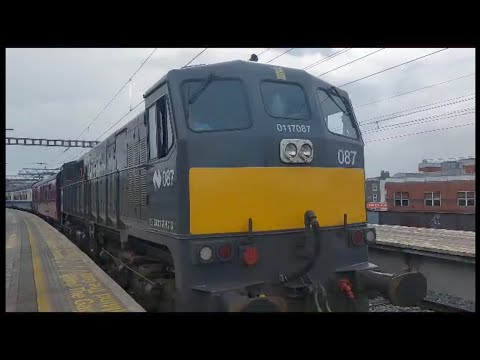 #1k Irish Rail 071 Class Loco NO. 087 and RPSI MK2 Coaches on the Sea breeze Railtour 17/6/23