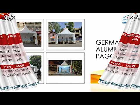 Pvc white german hanger tents, for events & exhibitions, siz...