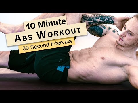 Intense 10 Minute Ab Workout [Hiit With Timer] Follow Along