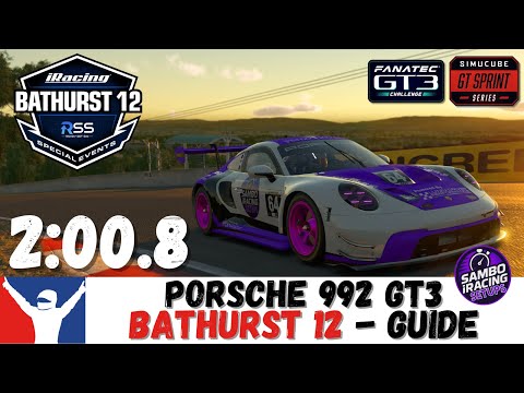 iRacing Porsche GT3 Bathurst Guide - 2:00.8 - Mount Panorama Porsche GT3 Track Guide