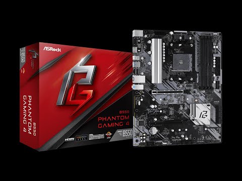 Pagrindinė plokštė ASROCK B550 Phantom Gaming 4 ATX MB 3rd Gen AMD AM4 Socket DDR4 4733+ 1 x3.0 x16 x4.0 PCIe HDMI 7.1 CH HD 6 SATA3 8 USB 3.2 Gen1 video