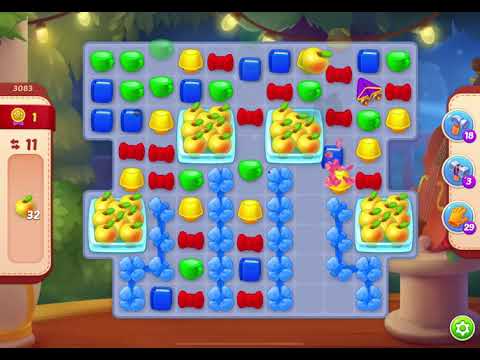 HomeScapes Level 3083 no boosters (14 moves)