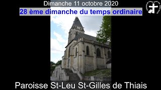 2020-10-11 - Messe du 28ème dimanche du temps ordinaire