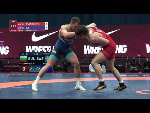 Repechage GR - 87 kg: D. ALEKSANDROV (BUL) v. K. BERG (SWE)