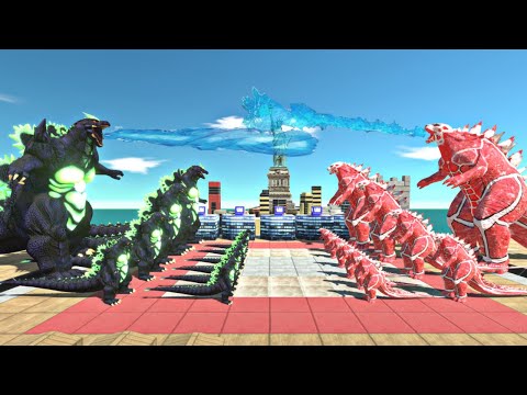 Power Level Super Godzilla VS Godzilla Colossal Titan Comparison - Animal Revolt Battle Simulator
