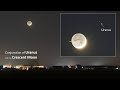 Conjunction Of Uranus And The Crescent Moon With Earthshine Sony A6400 Telescope And Nikon P1000