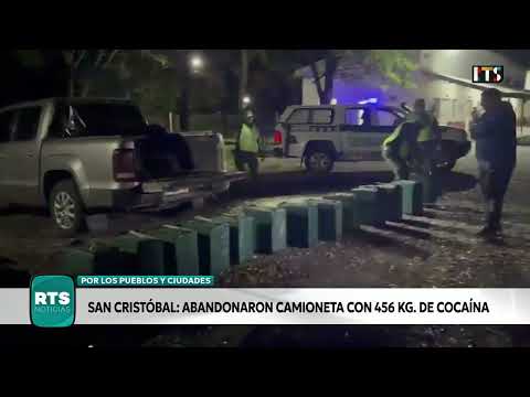 SAN CRISTÓBAL: ABANDONO DE CAMIONETA QUE CARGABA CASI MEDIA TONELADA DE COCAINA
