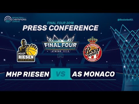 Press Conference - MHP Riesen Ludwigsburg v AS Monaco - Basketball Champions League 2017-18