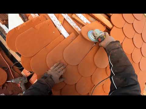 Fledermausgauben in Biber decken - Biberschwanz Ochsenauge - Teil 13