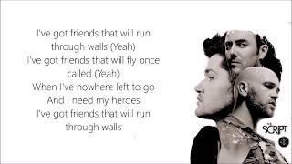 The Script - Run Through Walls | Lyrics on Screen The Script - Run Through Walls | Lyrics on Screen