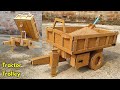 How To Make Hydraulic Tractor Trolley With Cardboard