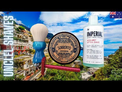 Sunday Shave | Moon Soaps - SORRENTO | ShaveXDave "Rock Pool" Brush | Henson AL13 Mild Razor