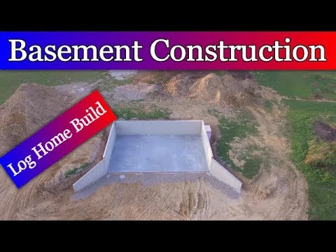 Log Home Build   Episode #1 - Basement Construction