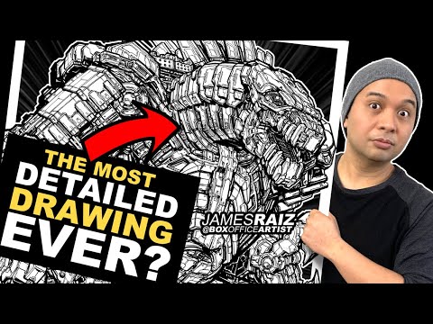 Drawing MECHAGODZILLA in 11 DIFFERENT ART STYLES | The MOST DETAILED DRAWING EVER???