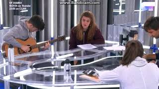 Amaia ensayando &quot;Shape Of You&quot;.
