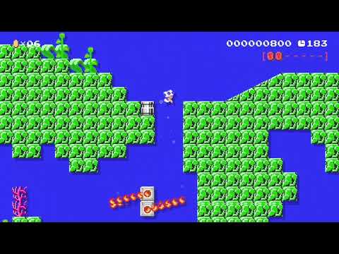 Showing off all TMNT water dam levels in Mario Maker 2