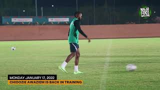 Watch Chidozie Awaziem return to training