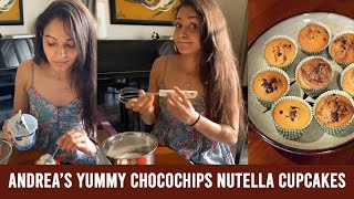 Andrea Jeremiah Bakes Chocochips Nutella Cupcakes 