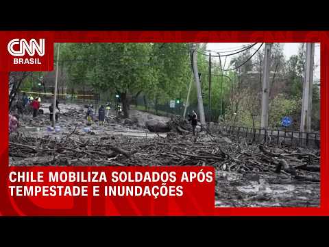 Chile mobiliza soldados para resgates após tempestade e inundações | CNN PRIME TIME