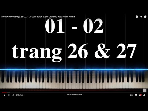 Methode Rose Página #26 e #27 - Jestart et Les premiers pas | Piano online Nível 2 #pianolessons