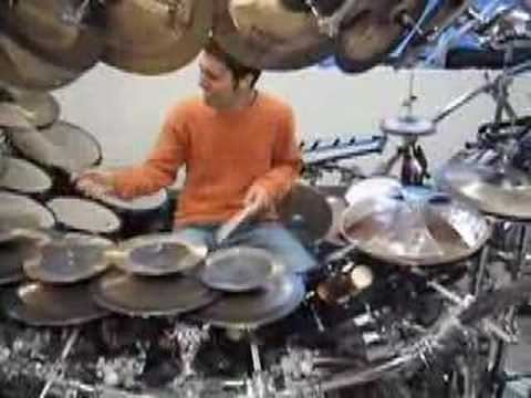 Gianluca Palmieri on Bozzio's drumset