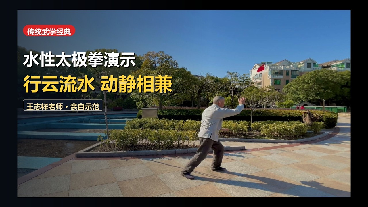 Forma Cardine del Tai Chi dell'Acqua: Dimostrazione Magistrale del Maestro Wang