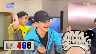 [무한도전] 막내사랑,,나라사랑,,♥ 검은 눈빛(?) EXO의 특별한 재석 사랑 (∩_∩) in 안무연습실