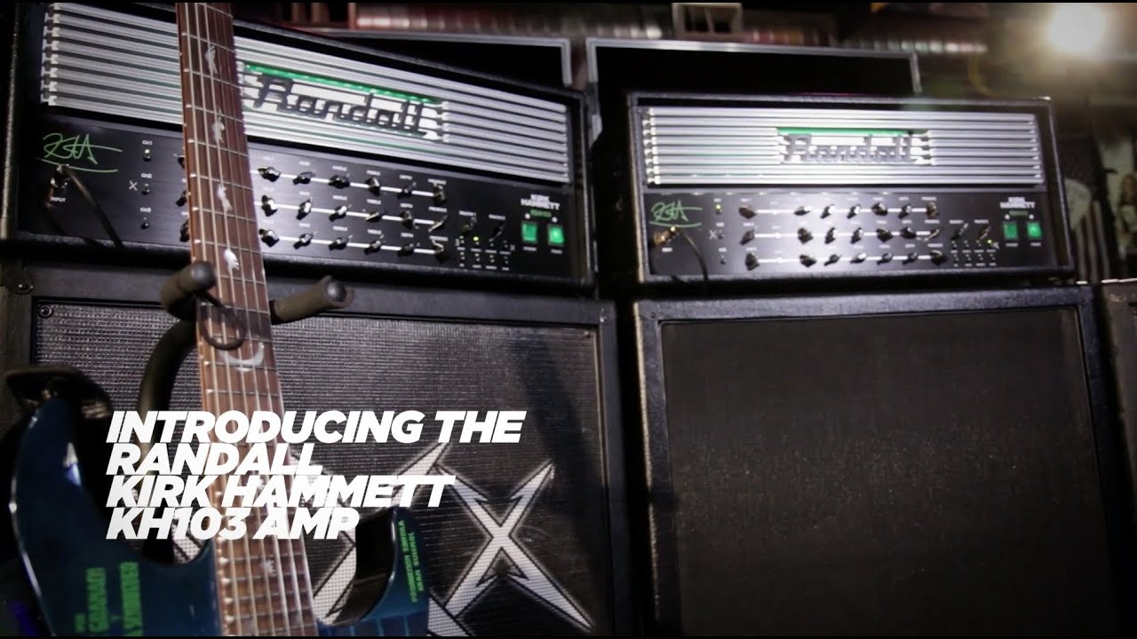 Kirk Hammett on his new Randall KH103 Signature Amp Head - YouTube