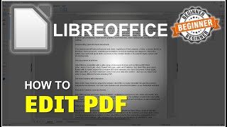 LibreOffice How To Edit PDF Tutorial
