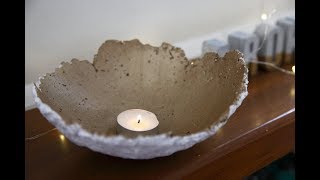 Youtube thumbnail for How to make concrete tealight holders