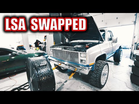 LSA Swapped Squarebody Hits the Dyno!