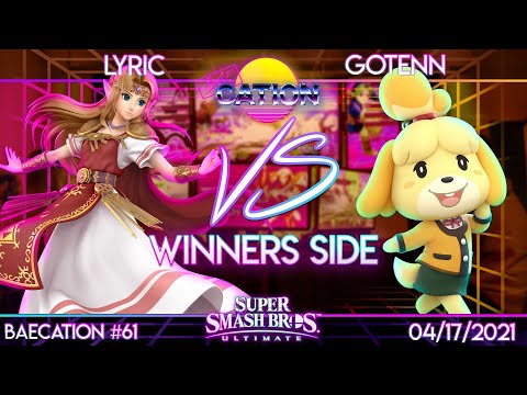 Baecation #61 - Smash Ultimate - NPT | LyricOfWisdom (Zelda) vs. Gotenn (Isabelle) - Winners Side