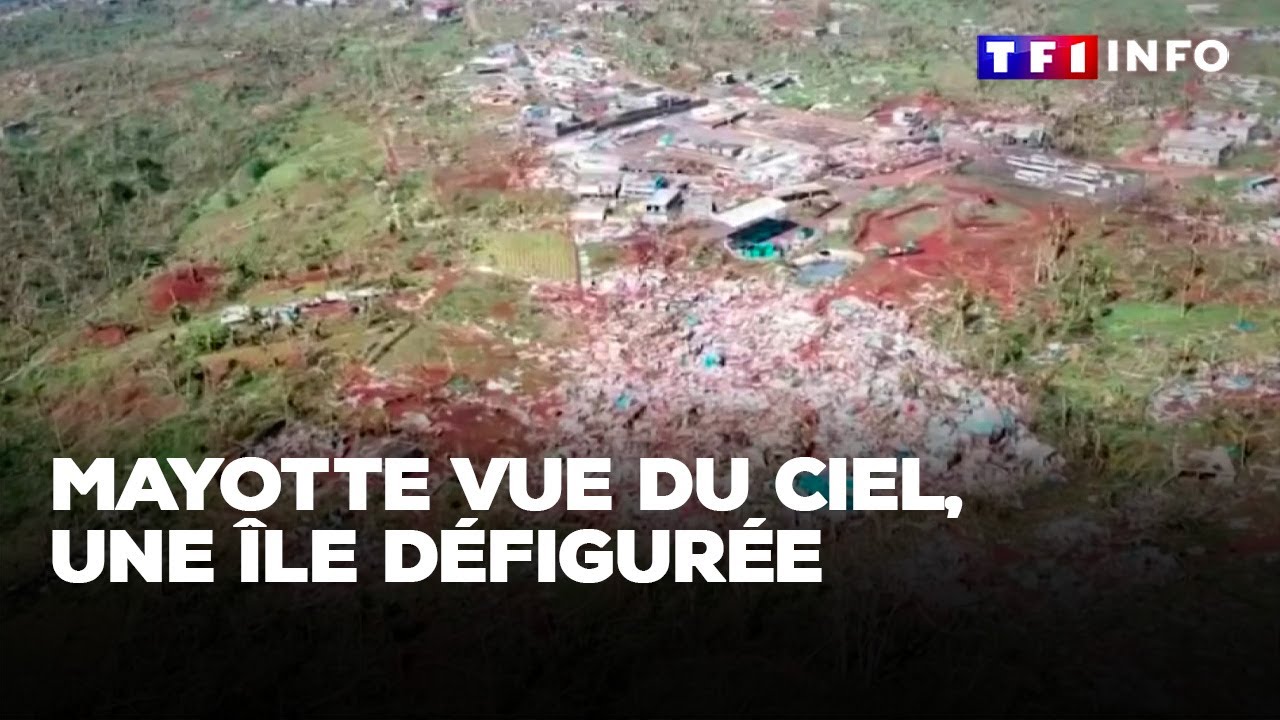 Mayotte vue du ciel, une île défigurée ｜TF1 INFO