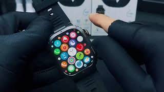 Outdoor Smart Watch 400mAh Battery Fitness Tracker Heart Rate Bluetooth Call Military Smartwatch