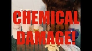 Sodium Hydroxide/Thioglycolate DAMAGE!!!