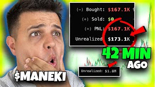 $173,100 held for the breakout so just follow HIM on MANEKI Coin
