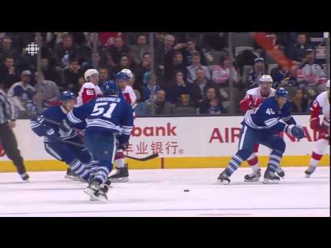 Franson Goal - Red Wings 0 vs Leafs 1 - Mar 29th 2014 (HD)