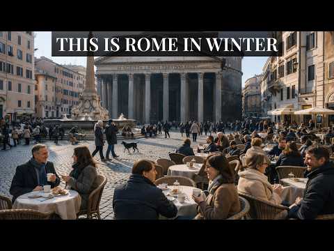 4 February 2026 | Rome City Center | Crowded Streets & Sunshine | 4K Roma Walk