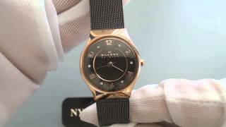 Women's Skagen Grenen Crystallized Mesh Band Watch SKW2270