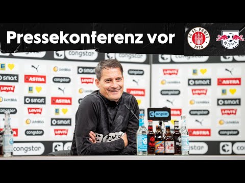 Die Pressekonferenz vor dem Spiel gegen RB Leipzig