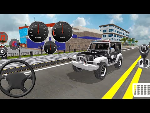 US POLİCE JEEP WRANGLER CİTY PARROL DRİVİNG SİM | NEW DUTY SİM CAR DRİVİNG | US POLİCE GAME